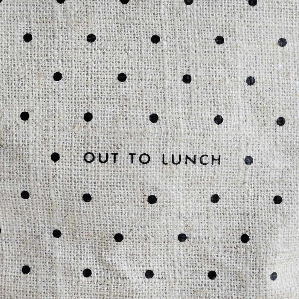 Kate Spade New York Lunch Tote Deco Dots Out to Lunch Coated Linen Cover